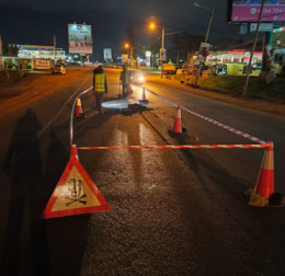 A section of the Muthaiga-Kiambu Road.